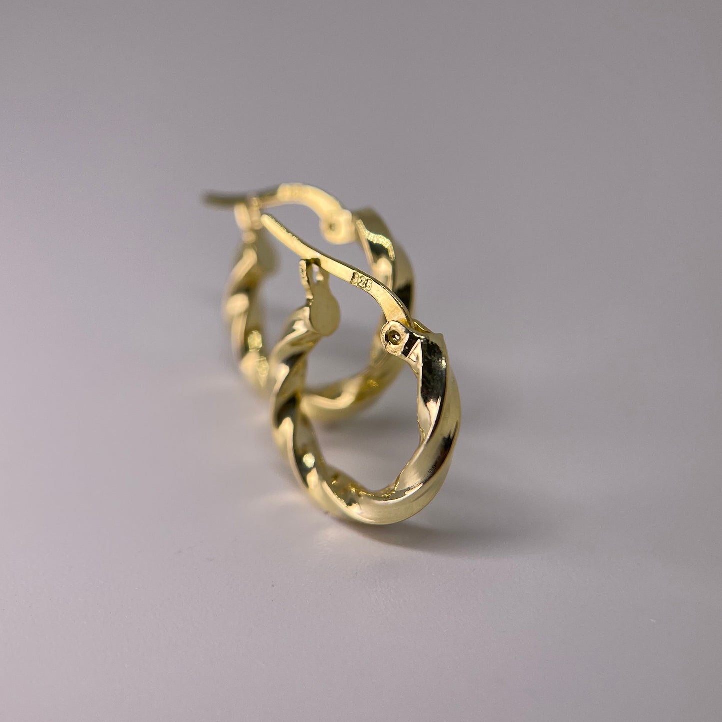 LANI - Boucles d'Oreilles Torsadées en Argent Massif 925