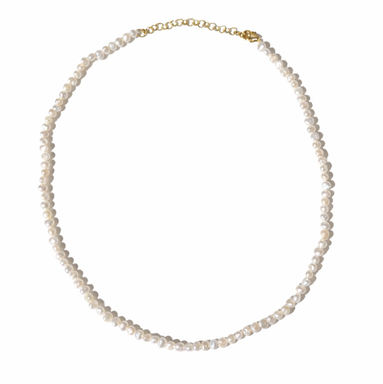 DIONE - Collier de Perles Baroques en Argent Massif 925