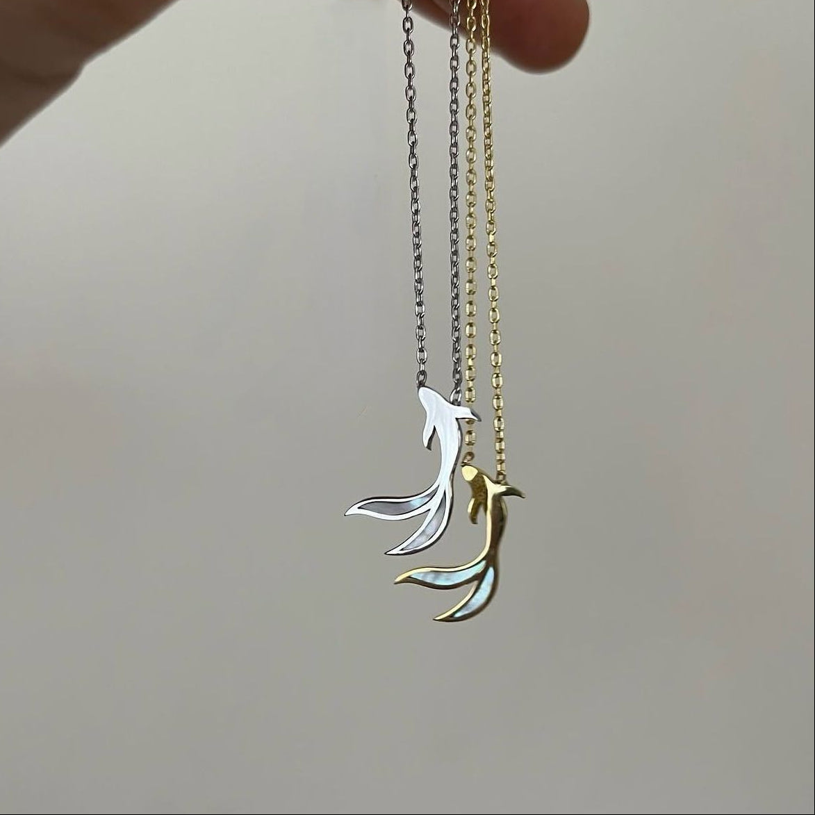 KAÏ - Collier Pendentif Nacre en Argent Massif 925