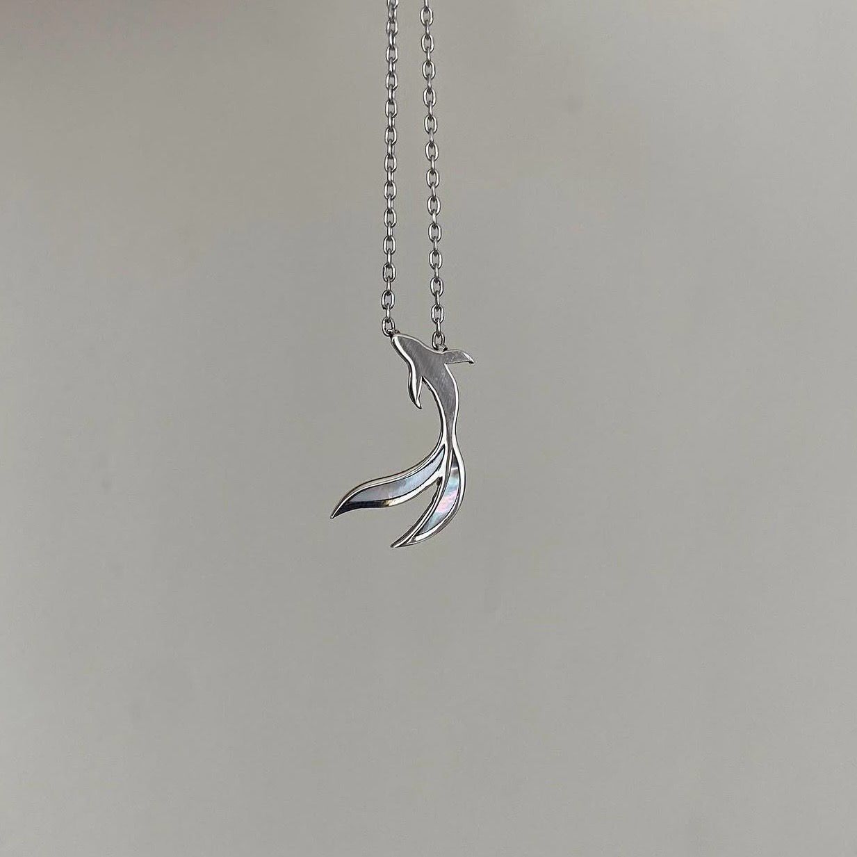 KAÏ - Collier Pendentif Nacre en Argent Massif 925