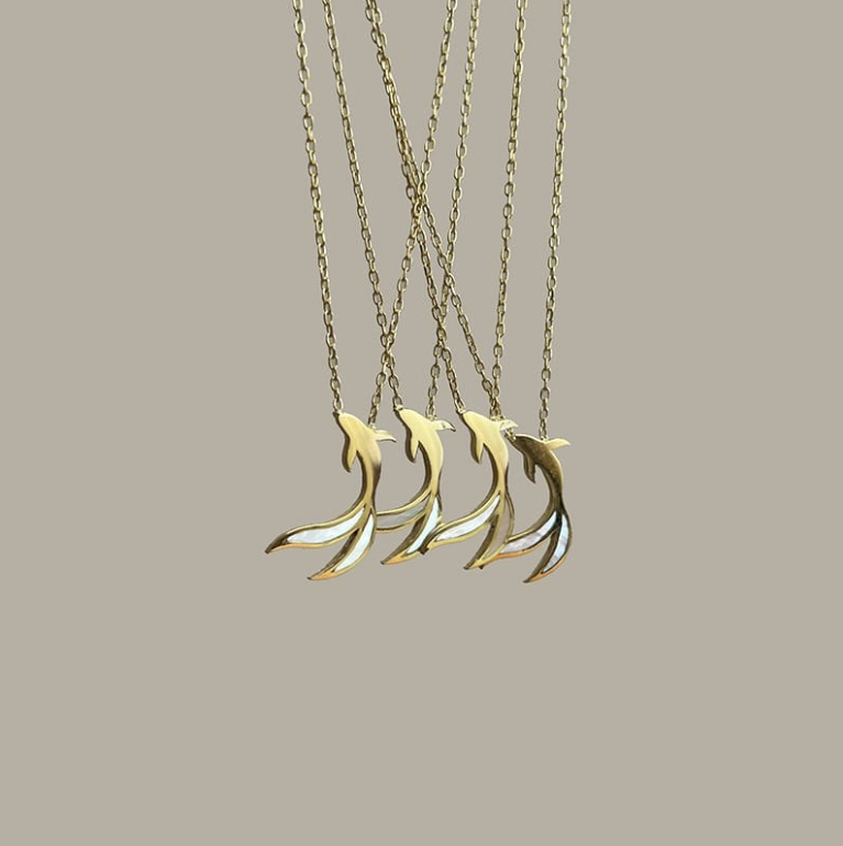 KAÏ - Collier Pendentif Nacre en Argent Massif 925