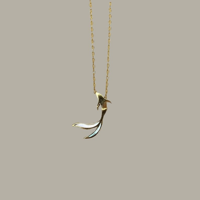 KAÏ - Collier Pendentif Nacre en Argent Massif 925