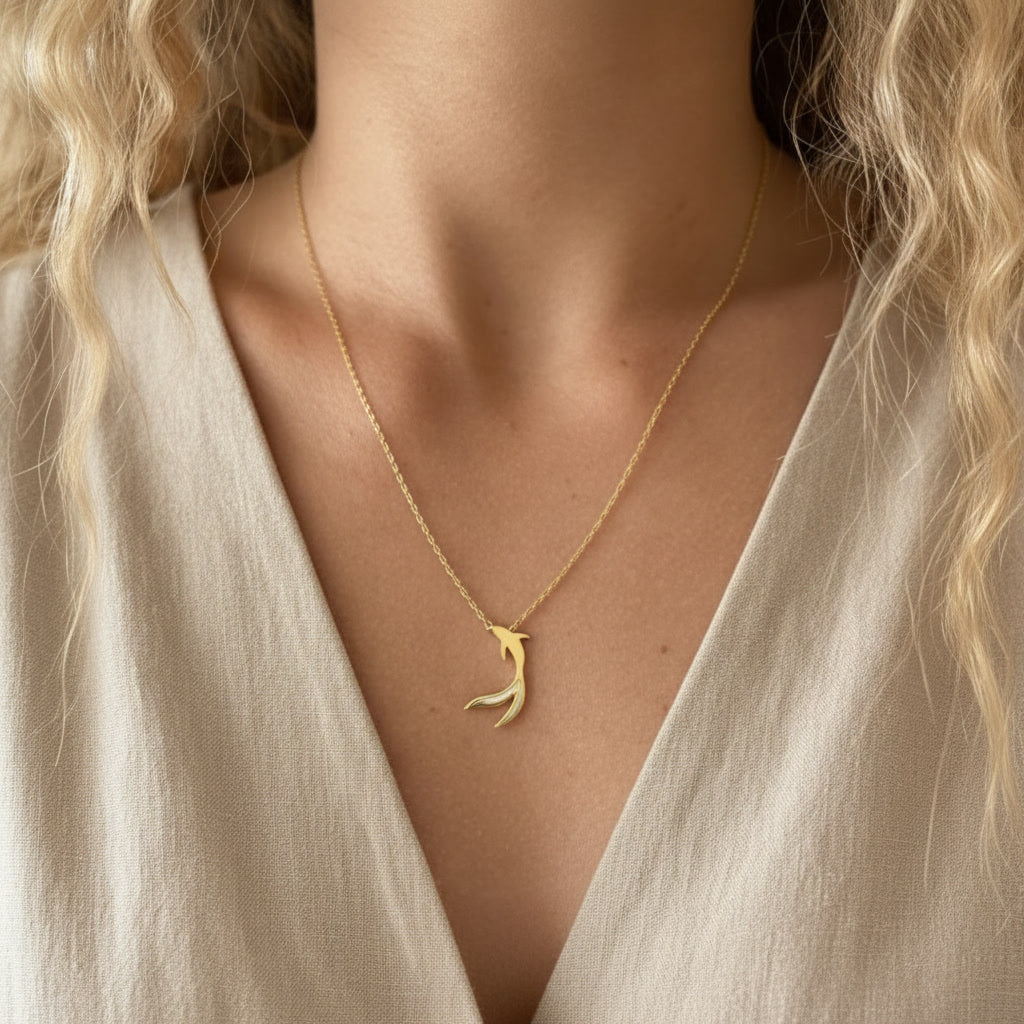 KAÏ - Collier Pendentif Nacre en Argent Massif 925