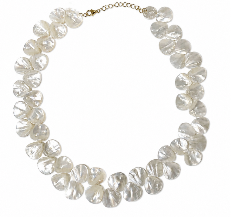 MURIEL - Collier Nacre d'Océan en Argent Massif 925
