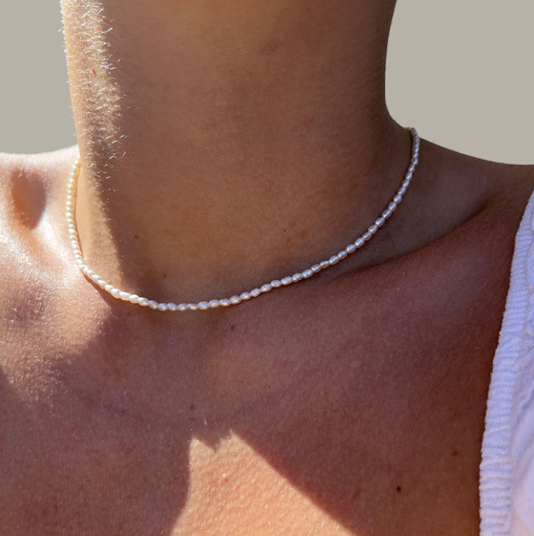 PERLINA - Collier de Perles en Argent Massif 925