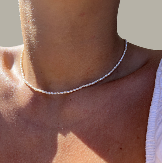 PERLINA - Collier de Perles en Argent Massif 925