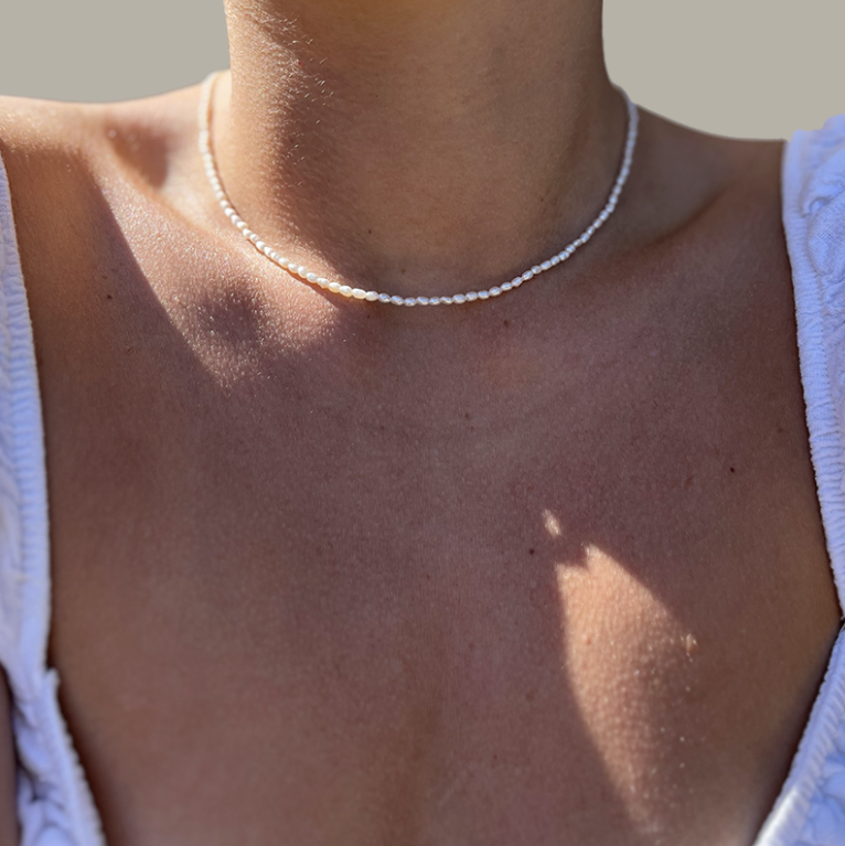 PERLINA - Collier de Perles en Argent Massif 925