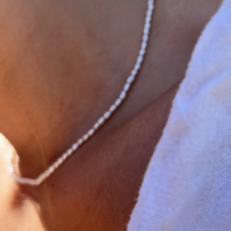 PERLINA - Collier de Perles en Argent Massif 925