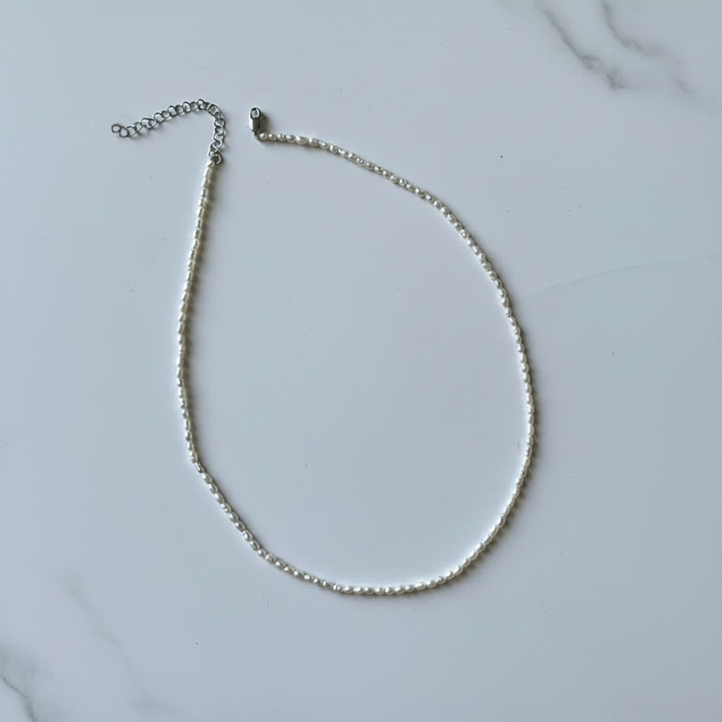PERLINA - Collier de Perles en Argent Massif 925