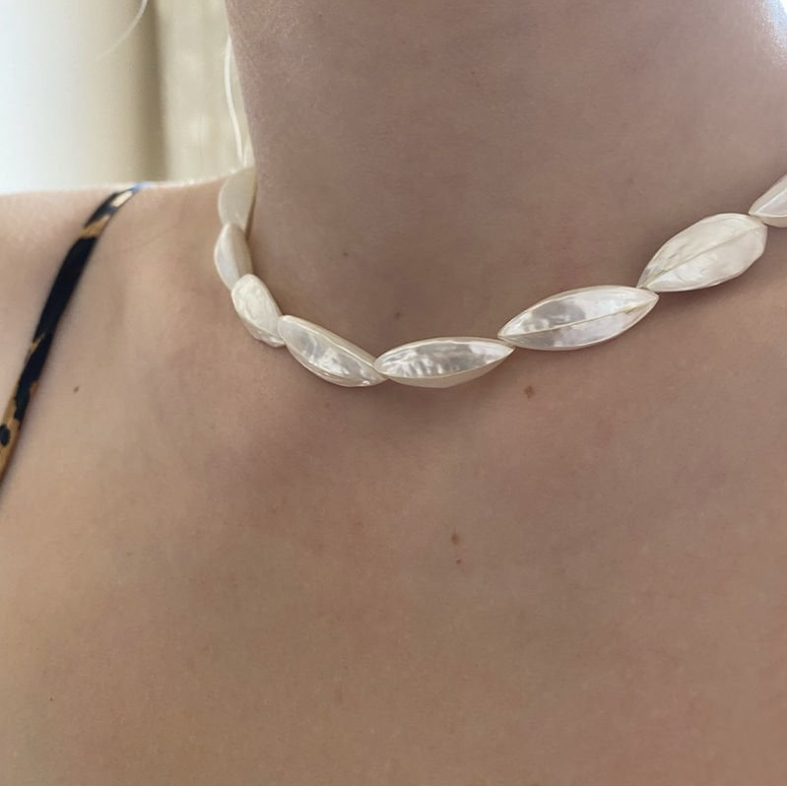 SEDEF - Collier Nacre d'Océan en Argent Massif 925